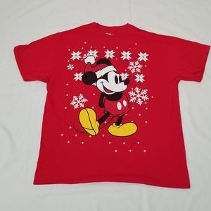 Mickey Mouse Disney Christmas Screen Shirt Size XL